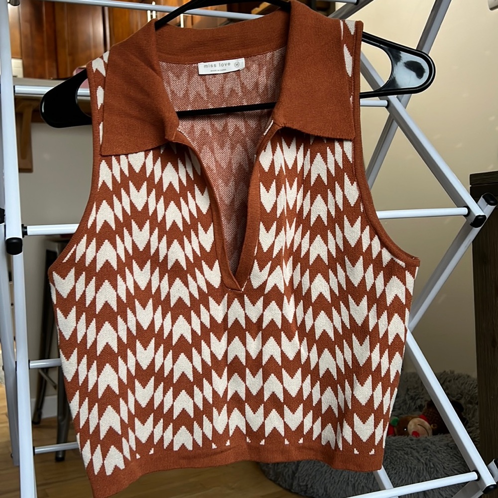 V Neck Knit Tank